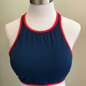 NEW J.Crew $54 Tipped Cropped Bikini Top G6270